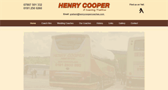Desktop Screenshot of henrycoopercoaches.com