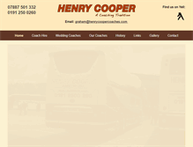 Tablet Screenshot of henrycoopercoaches.com
